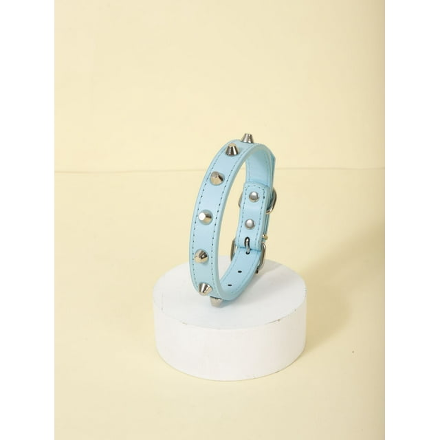 Xiao Hua Collar para gatos con hebilla ajustable y suave para perros pequeños o gatos (azul claro, talla XL)