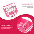 thumbnail image 5 of KAKOWELY Creative Shopping Cart Creative Mini Plastic Shopping Cart Rought Iron Storage Basket Random Color5.51"X5.39"X3.35", 5 of 5