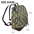 thumbnail image 2 of Disketp Sugar Skulls Mochila de Cuero para Mujer, Bolso de Espalda Antirrobo con Estilo para Viaje, Trabajo y Uso Diario, 2 of 4