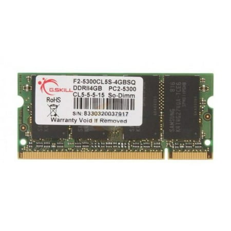 4GB G.Skill DDR2 PC2-5300 laptop memory module single (5-5-5-15) SQ