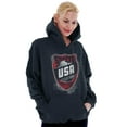thumbnail image 3 of Soccer Player USA American Nation Hoodie Sweatshirt Women Men Brisco Brands S, 3 of 6