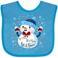 thumbnail image 3 of Inktastic Holiday Snowman Boys or Girls Baby Bib, 3 of 4