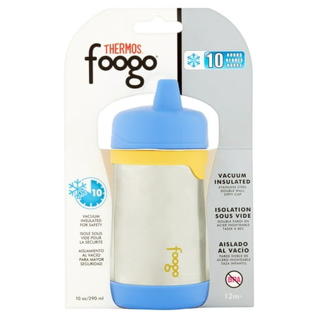 Thermos Foogo Vacuum Insulated Hard Spout Sippy Cup - Stainless (Best Cups For Weaning Off Bottle)