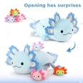 thumbnail image 3 of MaoGoLan 23.5" Giant Axolotl Stuffed Animals with 3 Babies Inside Large Axolotl Plush Toy, 3 of 7