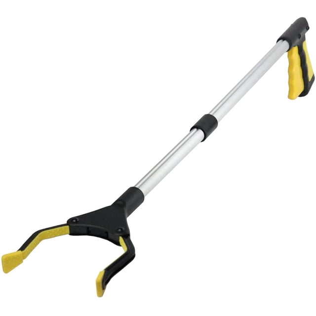 Herramientas de recolección, agarrador para personas mayores de 82 cm, con abrazadera de goma giratoria, para agarrar basura, recoger basura, desechos de jardín