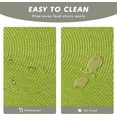 thumbnail image 4 of Placemats, Round Placemats Set of 6, Round Table Mats for Indoor and Outdoor Dining Table, Washable Woven Non-Slip Placemats,15 inch (Lime Green), 4 of 5