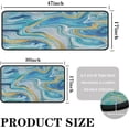 thumbnail image 2 of Marble Kitchen Rugs and Mats Non Skid Washable Absorbent Stain Resistant,Durable and Easy to Clean,Anti Fatigue Kitchen Rug Set of 2 Marble Kitchen Decor 17 x47+17"x30", 2 of 6