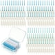 thumbnail image 1 of Cepillo interdental flexible de 200 piezas, cepillo portátil para limpieza de residuos interdentales., 1 of 8