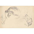 thumbnail image 2 of Paul Cézanne 24x17 Gold Ornate Framed and Double Matted Museum Art Print Titled - Three Heads, One of Madame Cezanne (1882-1885), 2 of 4