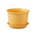 thumbnail image 2 of Visland Plastic Planter, Plants Plastic Pots with Multiple Drainage Holes and Tray, Plastic Flower Pots Plastic Plant Pot for All Home Garden Flowers Succulents, 2 of 8