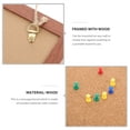 thumbnail image 4 of HEMOTON Delicate Photo Wall Cork Board Bulletin Board Message Boards Wooden Notice Board for Home Office, 4 of 5