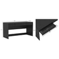 thumbnail image 3 of Novara Contemporary 60" Writing Desk in Black (2-Drawer), 3 of 8
