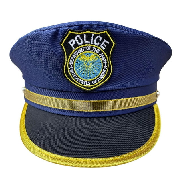 Gorro de policía para niños,Sombrero de policía para niños,sombrero de accesorios para fiestas de juegos de rol,Novedad accesorio de disfraz de oficial de policía gorra para niños,Disfraz