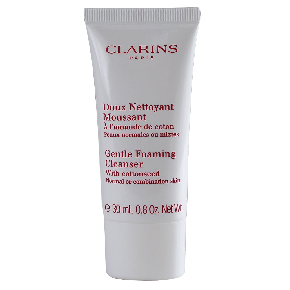 Clarins Gentle Foaming Cleanser with Cottonseed, Travel Size 0.8oz/30ml