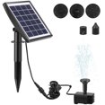 thumbnail image 2 of 1W Solar Bird Bath Fountain With 6 Nozzles Solar Powered Floating Fountain Pump For Bird Bath Garden Pond Pool Fish Tank Outdoor 2 of 11