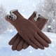 thumbnail image 5 of 1 par de guantes de invierno para mujer, guantes táctil, guantes a prueba para mujeres y niñas, de invierno - marrón Sunnimix Guantes de invierno para mujer, 5 of 8