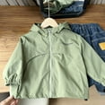 thumbnail image 2 of MKOSPLRT Kids Windbreaker Zip Up Coat 3-10Y Lightweight Solid Windproof Fall Jackets Casual Loose Outdoor Active Fashion Jacket for Boy, 2 of 4