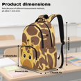 thumbnail image 6 of Jeiento Cute Giraffe 17 Inch Bookbag Set for Kids 4-Piece Lunch Bag Pencil Case Water Bottle Holder Lightweight Large Capacity School Backpack for Boys Girls, 6 of 7