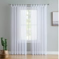 thumbnail image 2 of THD Marni Sheer Voile Tab Top Window Curtain Panels for Living room & Bedroom, Set of 2 panels, 2 of 30