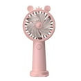 thumbnail image 4 of Ventilador personal Ventilador de mesa con base de soporte para teléfono Bajo ruido Ligero 30 minutos Horas de trabajo Ventilador portátil Ventilador , Rosa Macarena admirador personal, 4 of 8
