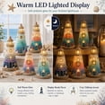 thumbnail image 6 of Beginner-Friendly DIY Lighted Sea Glass-Style Lighthouse Kit, Coastal Mosaic Craft Set with LED Lights, Decorative Pieces, Adhesive, Wood Base, Tools & Instructions, 6 of 7