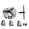 thumbnail image 1 of Self Centering Lathe Chuck Metal 3 Jaw Accessory Replacement Part Set Kit with WrenchK11-250, 1 of 10