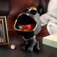 thumbnail image 4 of Estatua de , Decoraciones de Almacenamiento de , Caja de Almacenamiento de Estatuilla de Perro Genial para Joyería de Llaves, Control Re negro BLESIY Tazón de almacenamiento de llaves, 4 of 8