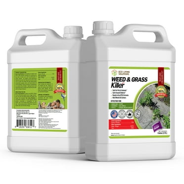 ECO GARDEN PRO - Organic Vinegar Weed Killer | Kid Safe Pet Safe | Clover Killer For Lawns | Moss Killer | Green Grass & Poison Ivy Killer | Spray Ready Glyphosate FREE Herbicide (1 Gallon)