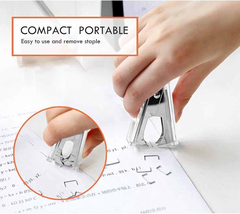 White Office Supplies, Shellvcase White Desk Accessories, Stapler And Tape Dispenser Set For Women With Stapler, Tape Dispenser, Staple Remover - View #4