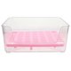 thumbnail image 2 of Rectangular Cat Litter Pan With Prevent Litter Spreading Feature For Indoor Use In Pink 30.3x23cm 1Pcs, 2 of 4