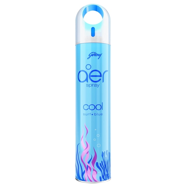 Godrej Aer Fresh Cool Surf Blue Home Fragrance Spray, 220 ml, Odor Fighting Room Air Freshener Spray