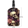 thumbnail image 6 of Square 2Pack PU Leather Skull Cruise Luggage Tag with Privacy Cover and Name ID Tag for Travel Handbags Backpacks Luggage Tags, 6 of 6