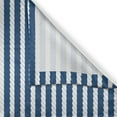 thumbnail image 3 of Ambesonne Navy Kitchen Curtains, Stripes Pattern, 55"x45", Blue and White, 3 of 3