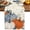 Beige Orange Blue, variant on Fall Pumpkin Table Runner 48 Inches Long Farmhouse Dress Scarves, Thanksgiving Botanical Autumn Eucalyptus Dining Tablerunner for Coffee Table/Kitchen Island/Party Décor, 13" x 48"