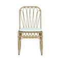 thumbnail image 5 of Harper & Bright Designs Outdoor PE Wicker Dining Chairs Set of 2, Patio Rattan Chairs with Washable Cushion for Backyard Poolside Garden, Natural, Yellow, 5 of 15