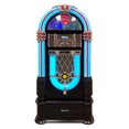 thumbnail image 1 of Arkrocket Taurus II Jukebox Vinyl Record Player Bluetooth USB SD CD Player Radio Retro Turntable Classic Jukebox (Taurus II - Black + Stand), 1 of 5