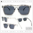 thumbnail image 2 of City Hipster Oversized Rectangle Horn Rim Retro Sunglasses Slate - Black, 2 of 8