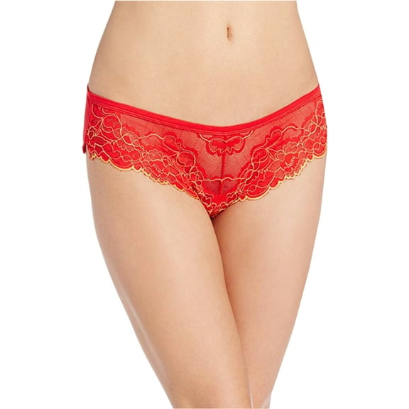 Natori Josie by Natori Women's Spicy Essentials Low Rise Brief, Red Hot/Palm, Large