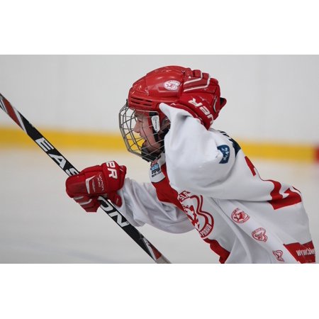 Canvas Print Skating Winter Injury Puck Skater Hockey Sport Stretched Canvas 10 x 14