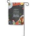thumbnail image 6 of SKYSONIC Garden Flag Christmas Frame with Great Family Dinner Double-Sided Printed House Sports Flag 12x18 in Polyester Decorative Flags for Courtyard Garden Flowerpot, 6 of 6