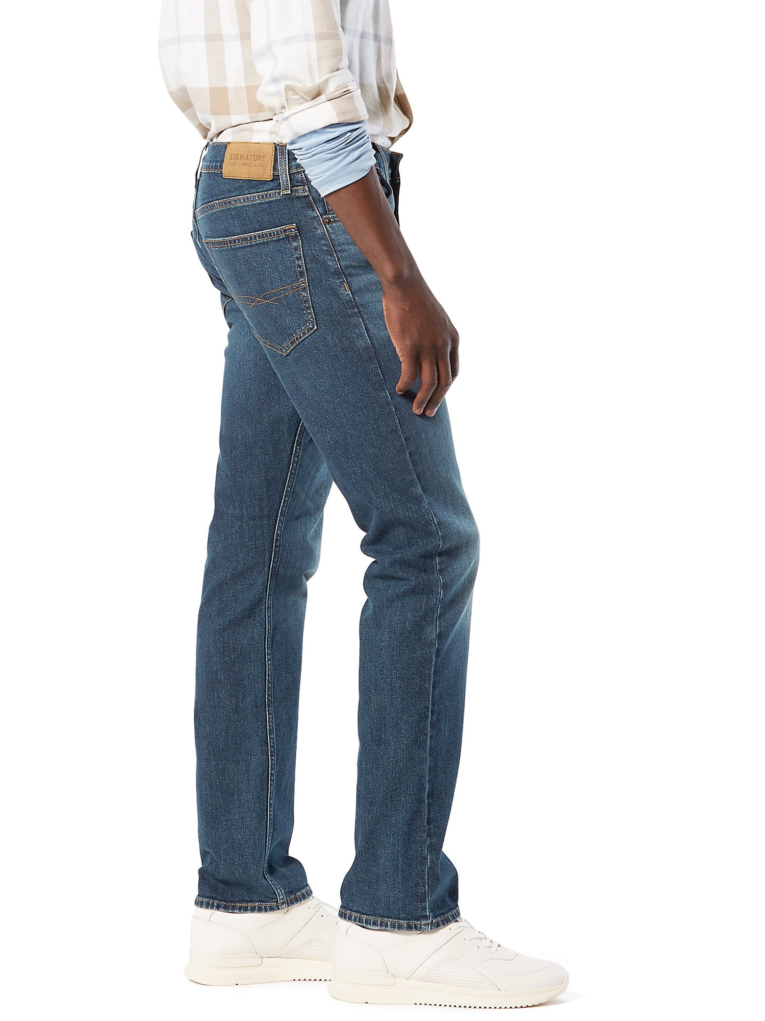 fe Fælles valg tyveri Signature By Levi Strauss & Co. Men's Straight Fit Jeans - Walmart.com