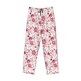 thumbnail image 4 of Goofa Rose Flowers Printed Soft Pajama Pants for Men, Wide Leg Comfy Casual Lounge Yoga Pants-Small, 4 of 9