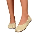 thumbnail image 4 of Ballet Flats Shoes for Women Dressy&nbsp;Dance Class Beige Tabi Ballet Slippers, 4 of 8