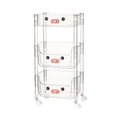 thumbnail image 3 of Carrito de almacenamiento multifunción con ruedas de varios niveles para dormitorio, oficina y baño. Tapas planas de 3 capas., 3 of 9
