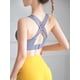 thumbnail image 3 of Sujetador de yoga para mujer, deportes, acanalado, cuello en V, entrenamiento, jogging, sin aros yeacher Ropa interior femenina, 3 of 7