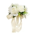 thumbnail image 1 of Ramo de novia artificial para novia, arreglo floral para boda Blanco, 1 of 8