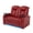 Red, variant on comfiroom Home Theater Seating Classic Series Seats Top Grain Leather Loveseat Recliner Chair Dual Power Movie Theater Chairs Gaming Sofa Electric Headrest with Tray Table (RED, Row of 2 Loveseat)