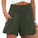 thumbnail image 1 of Pantalones cortos de verano para mujer, pantalones cortos fruncidos con cintura elástica y bolsillo para correr y Fitness, 1 of 6
