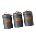 thumbnail image 1 of 3 botes herméticos para cocina, tapa hermética, elegante organizador de té, multifunción. gris, 1 of 9
