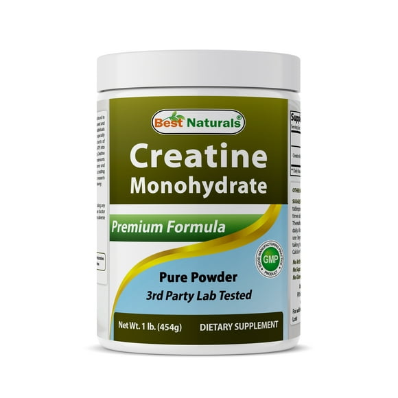 Best Naturals Poudre Pure de Monohydrate de Créatine 1 Lb